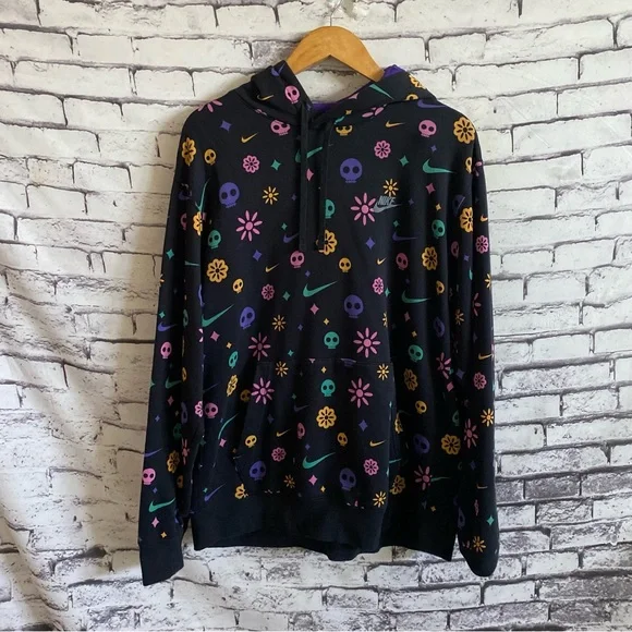 Nike day of the dead club pullover discount hoodie